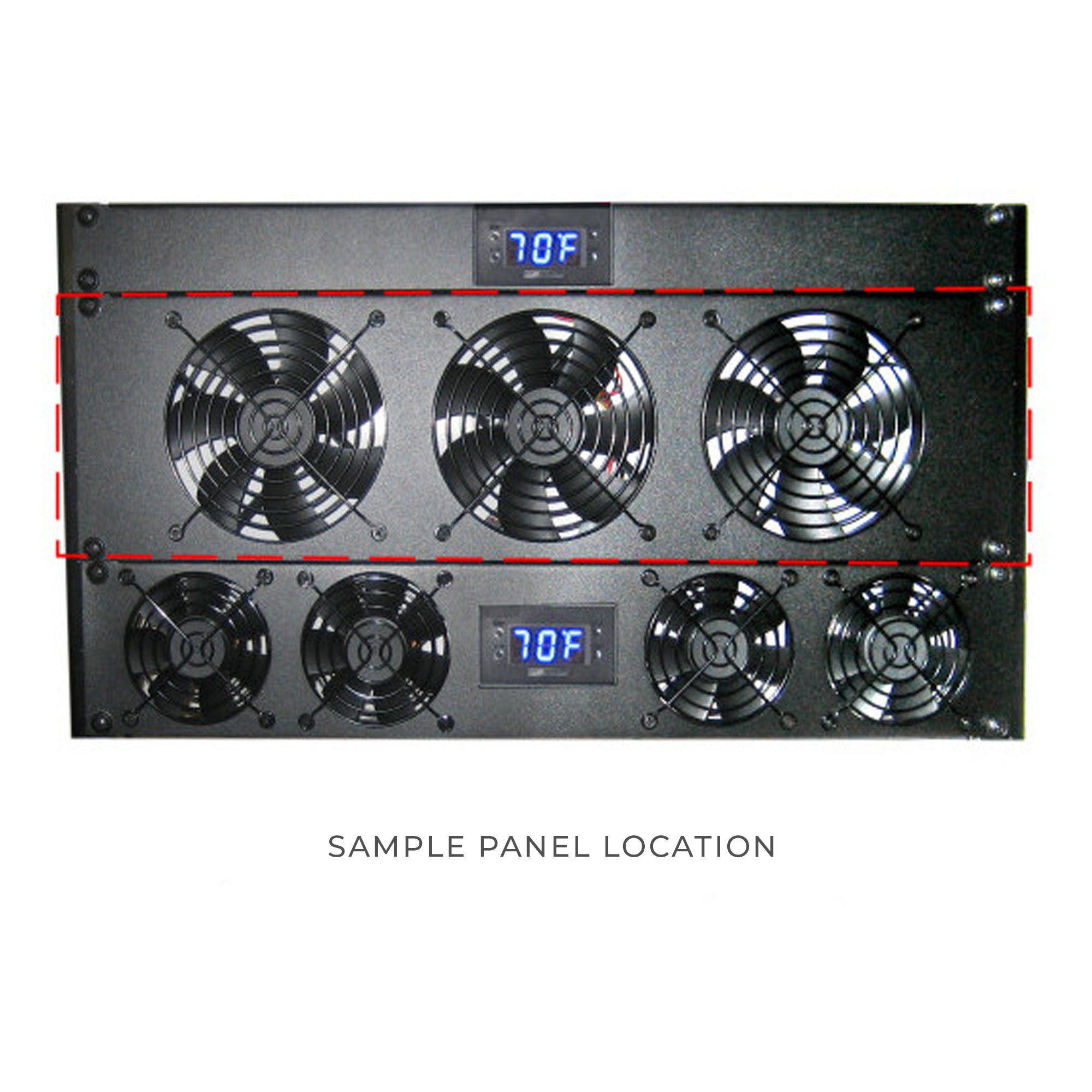 Coolerguys 3U Rackmount Cooling System Kit with 3x 120mm Low Noise AC Fans & Power Cord - CG3U3-120L - Perfect for Server Racks, Data Centers & Network Equipment Cooling