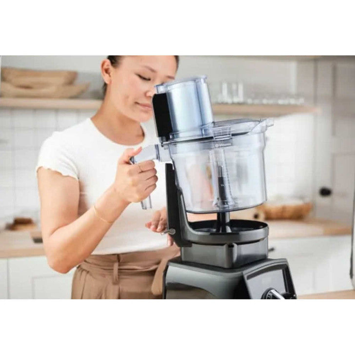 Vitamix 12 Cup Food Processor Attachment - Powerful Blender Accessory for Chopping, Slicing & Shredding - Perfect for Meal Prep, Smoothies & Healthy Cooking