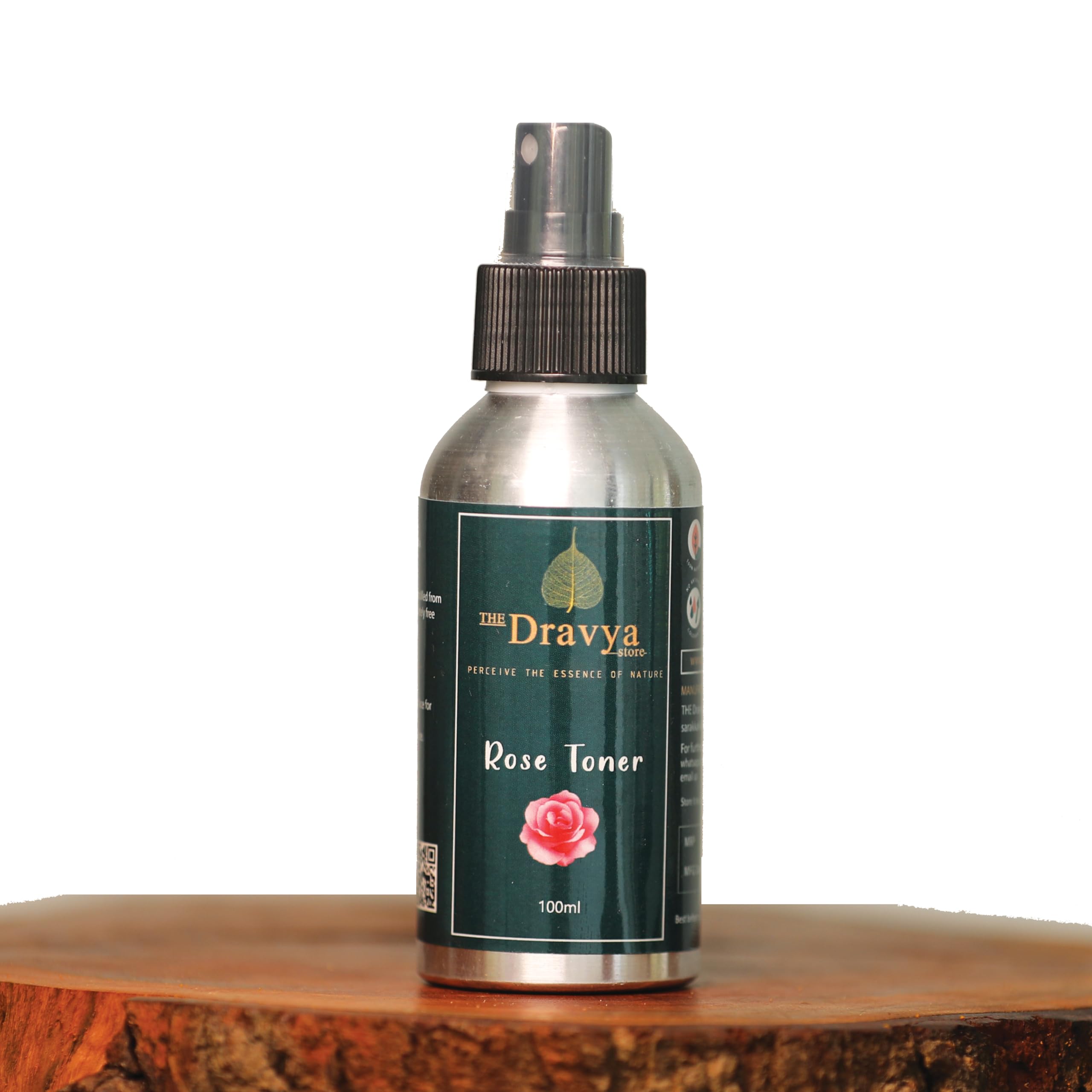 Organic Rose Toner (100ML) - 100% Pure Steam Distilled Rose Hydrosol for Face Hydration & Refreshment | Natural Facial Toner for Dry Skin, Sensitive Skin Care & Daily Skincare Routine