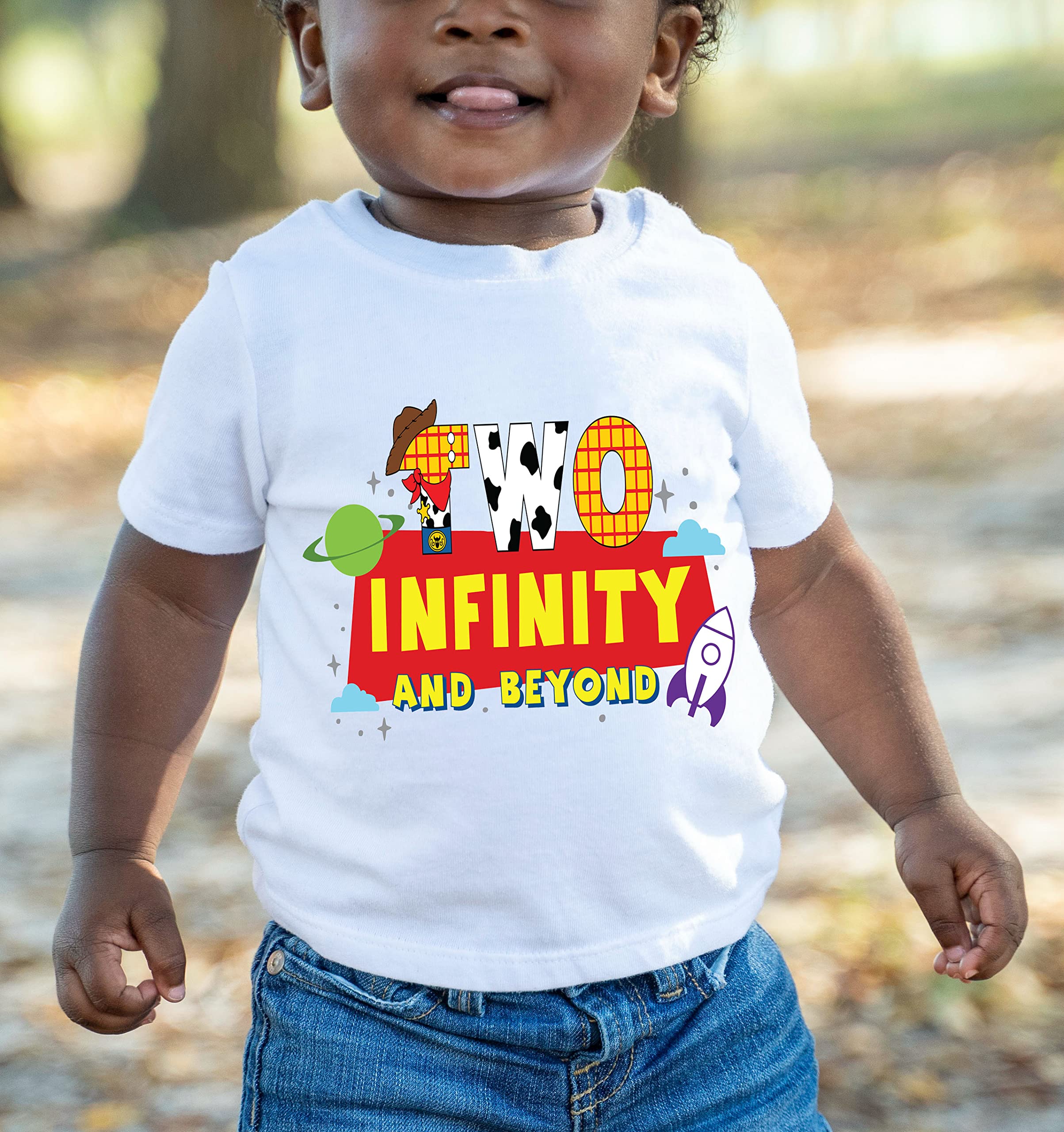 2nd Birthday Shirt for Toddlers - Two Infinity and Beyond Themed Outfit for Boys & Girls (3T) | Perfect for Birthday Parties, Photo Shoots & Special Celebrations
