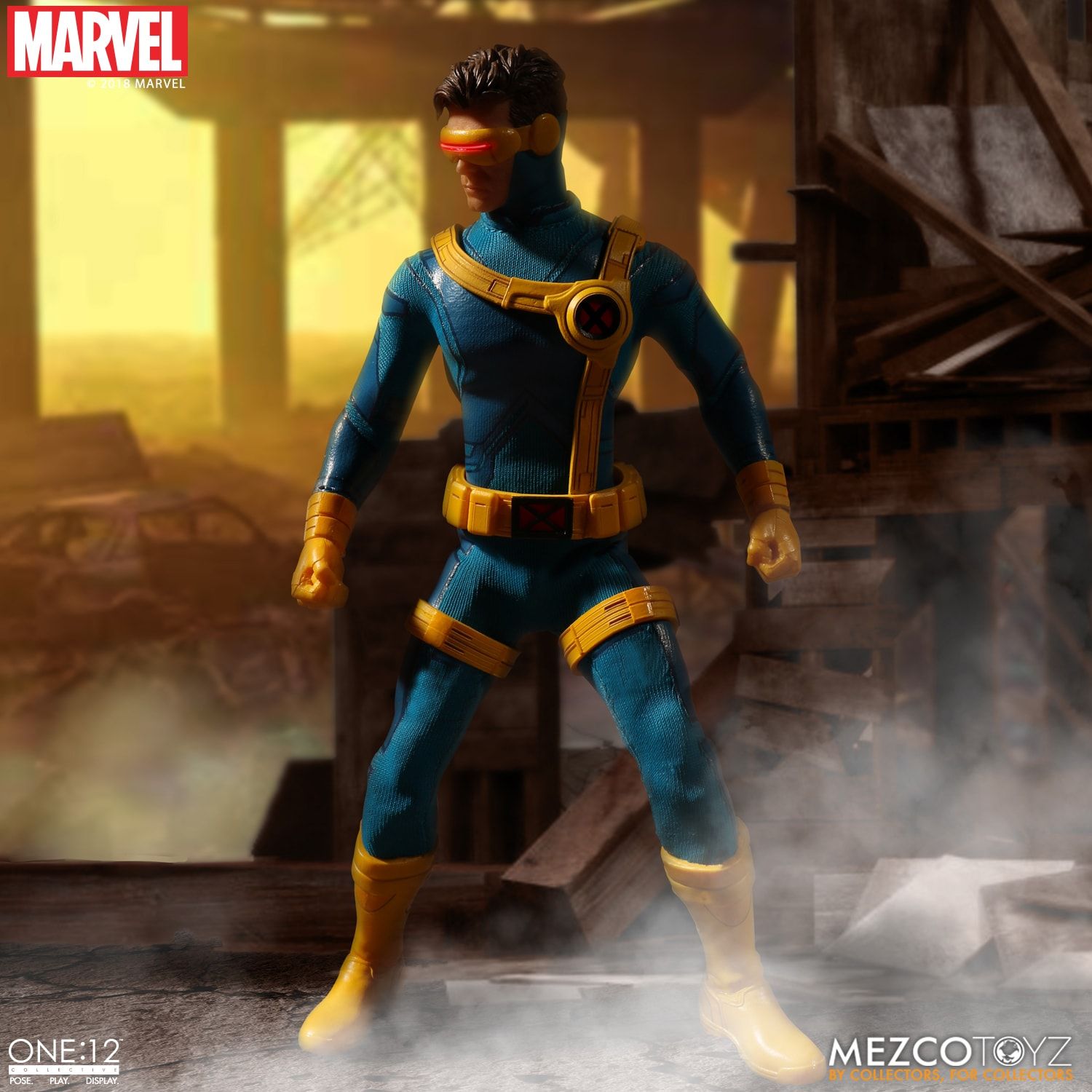 Mezco Toyz One:12 Collective Marvel Comics X-Men Cyclops 1/12 Scale Action Figure - Premium Collectible for Display & Marvel Fans