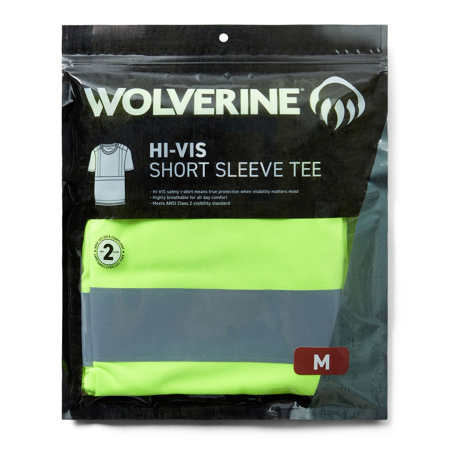 High Visibility Short Sleeve T-Shirt - Pack of 1 - ANSI Certified Safety Workwear for Construction, Road Work & Outdoor Activities