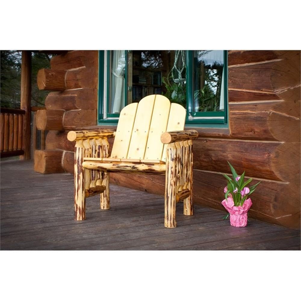 Montana Woodworks Collection Teak Deck Chair - Clear Exterior Finish for Outdoor Patio, Poolside & Garden Relaxation