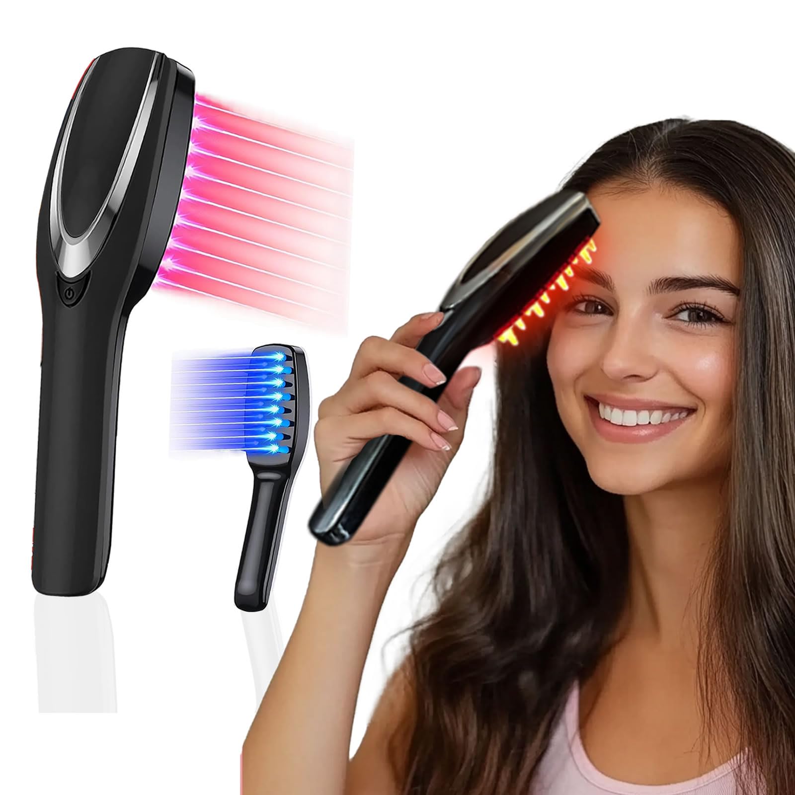 Laser Hair Growth Comb - Electric Scalp Massager for Hair Regrowth & Thinning Hair Treatment - Stimulates Follicles with Laser Therapy - Perfect for Home Use & Salon Treatments