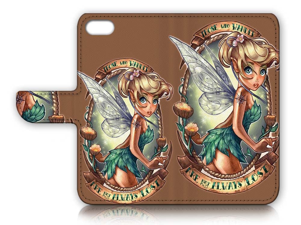 Tinkerbell Flip Wallet Phone Case for iPhone 6 Plus/6s Plus/7 Plus/8 Plus - Premium Leather Cover with Card Slots | Perfect for Work, Travel & Everyday Use