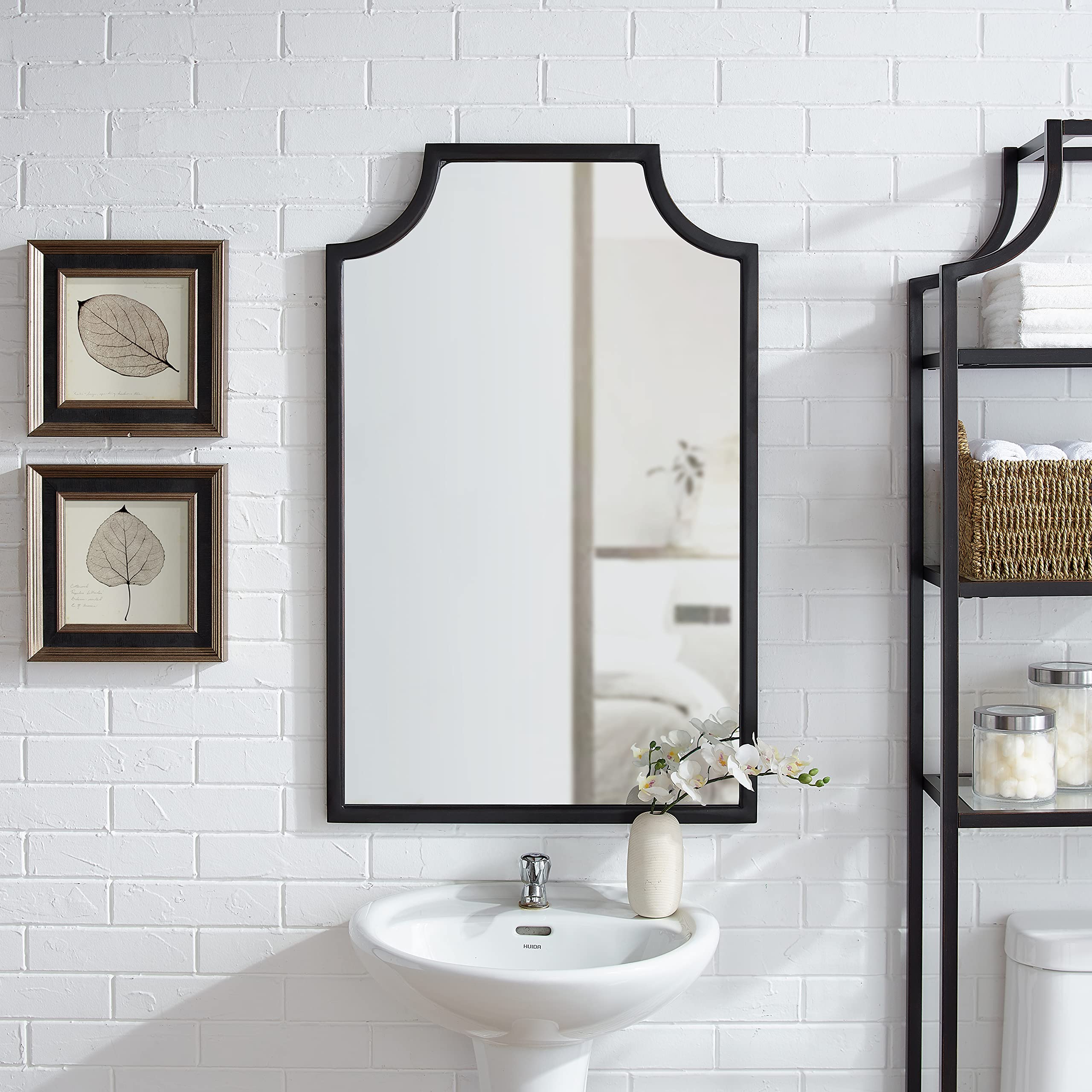 Crosley Aimee Full-Length Mirror - Oil Rubbed Bronze Finish for Bathroom, Hallway, Entryway & Bedroom Decor | Elegant Wall Mirror for Home & Apartment