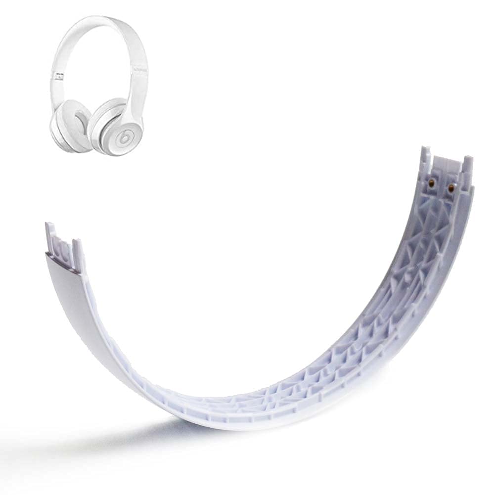 Beats Solo3 Replacement Headband - Compatible with Solo3 & Solo2 Wireless/Wired On-Ear Headphones - Repair Kit (White) - Perfect for Home, Office & Travel Use