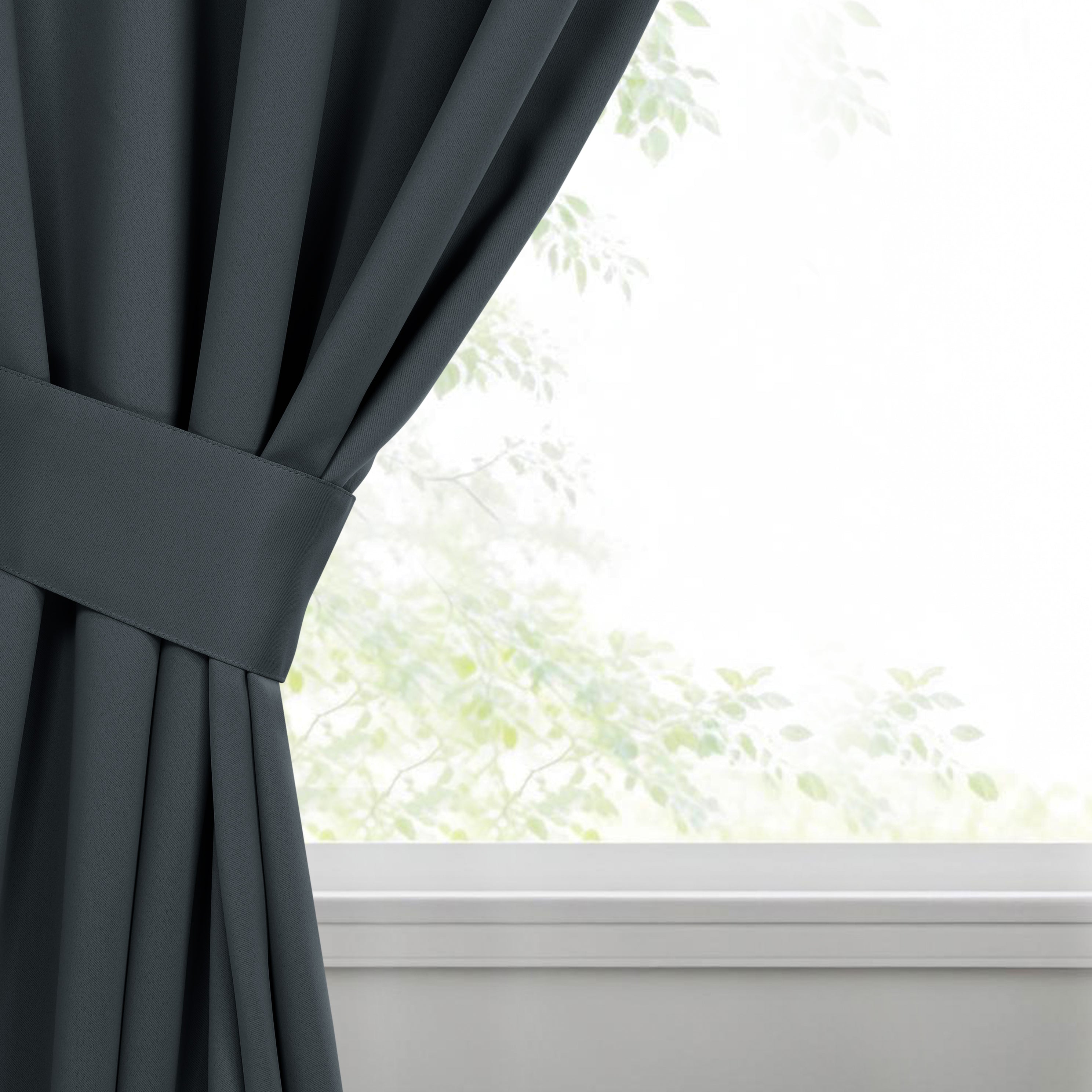 Blackout Curtains Set of 2 - 100% Room Darkening, Machine Washable & Noise Reducing for Bedroom, Nursery & Home Theater - Solid Color Thermal Insulated Drapes for Better Sleep & Energy Efficiency