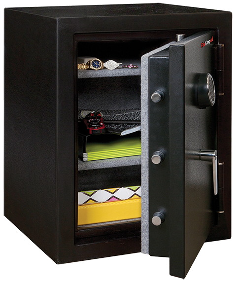 FireKing KF2418 HBLE 30-Minute Fireproof Safe Box - Waterproof & Burglar-Resistant for Home, Office & Business Document Protection