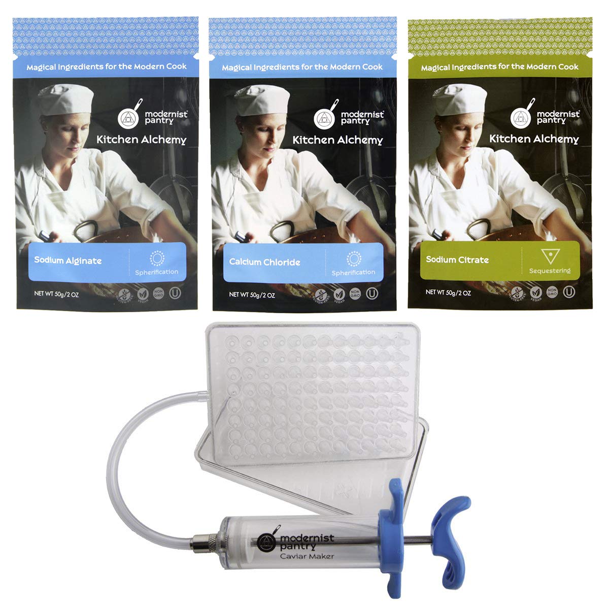 Rapid Molecular Caviar Maker Kit - Easy DIY Caviar Spherification Kit for Home Chefs & Molecular Gastronomy | Perfect for Cocktails, Desserts & Gourmet Dishes