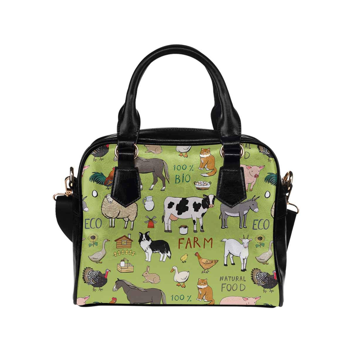 Farm Animal Print PU Leather Women's Purses & Handbags - Stylish Crossbody & Shoulder Bags for Casual Outings, Work & Travel