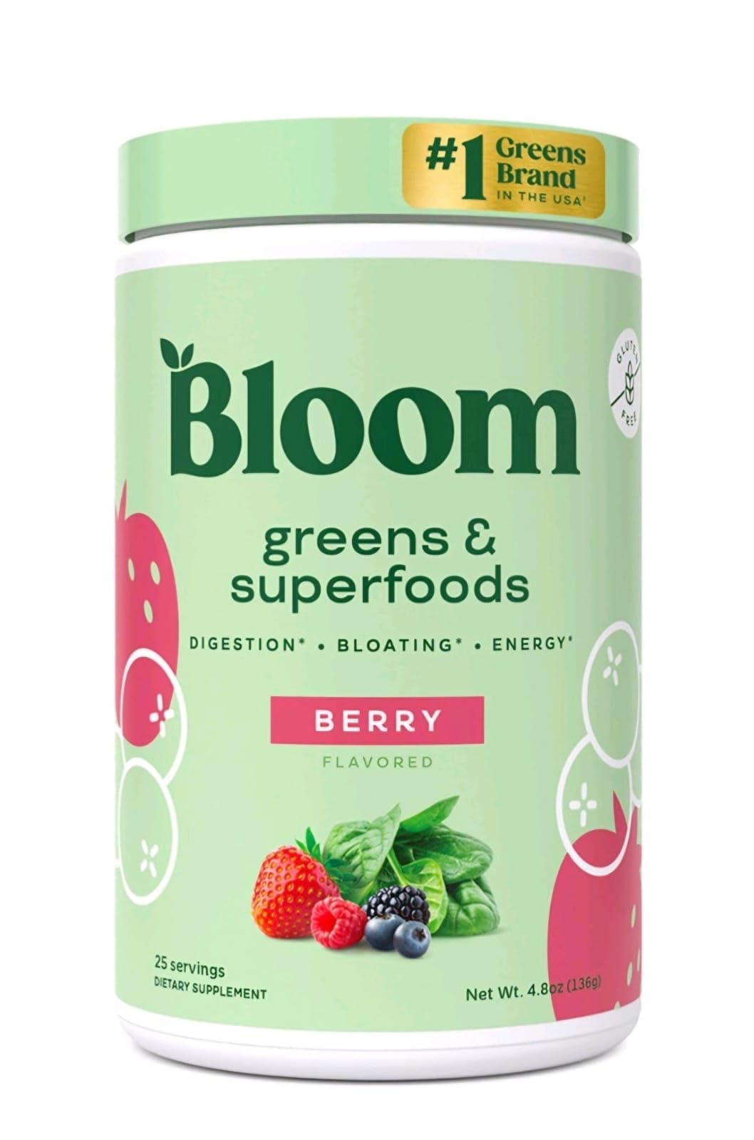 Generic Bloom 25 Servings Berry Flavor - Premium Dietary Supplement for Energy & Wellness - Perfect for Workouts, Travel & Daily Nutrition Boost