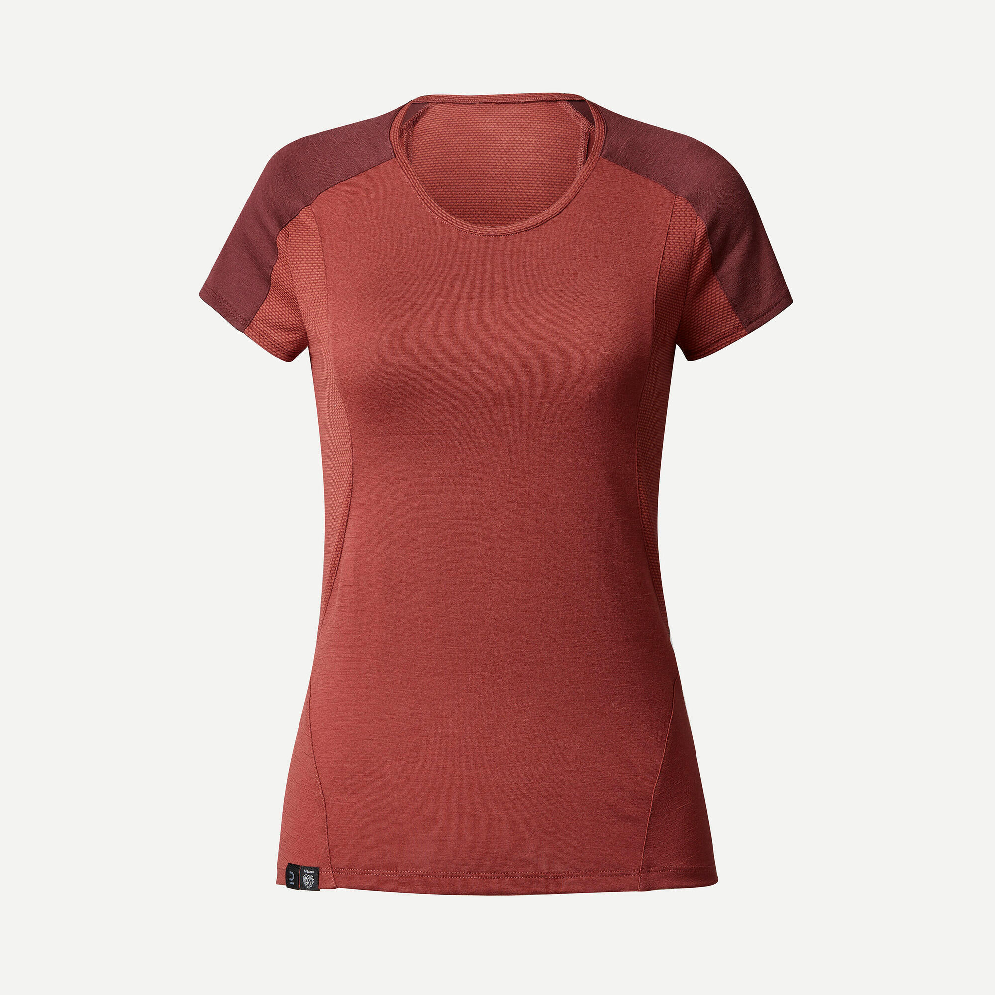 Forclaz Women's MT500 Merino Wool T-Shirt - Breathable & Odor-Resistant Hiking & Travel Shirt for Outdoor Adventures