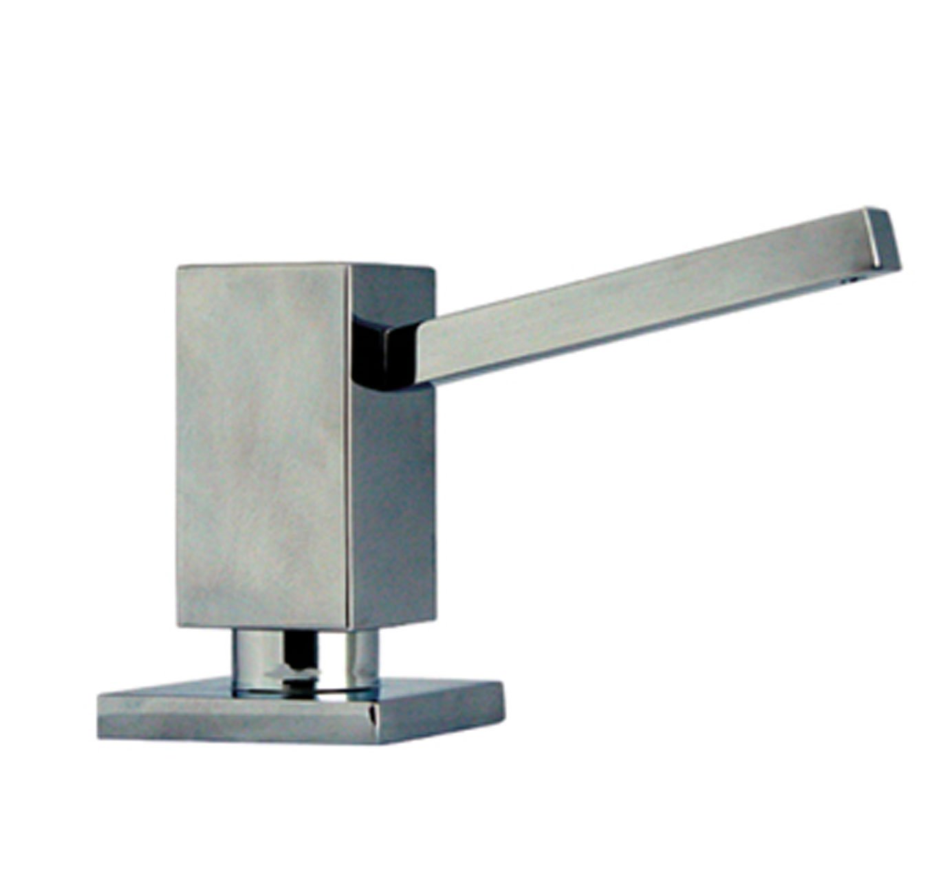 Whitehaus WHSQ-SD003-POCH 3.75-Inch Solid Brass Soap Dispenser & Lotion Pump - Elegant Bathroom Countertop Organizer for Sink, Vanity, and Luxury Home Decor