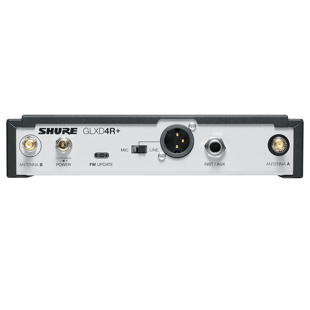 Shure GLXD24R+ Professional Digital Wireless Microphone System with SM58 Handheld Transmitter - Ideal for Live Performances, Studio Recording & Stage Shows