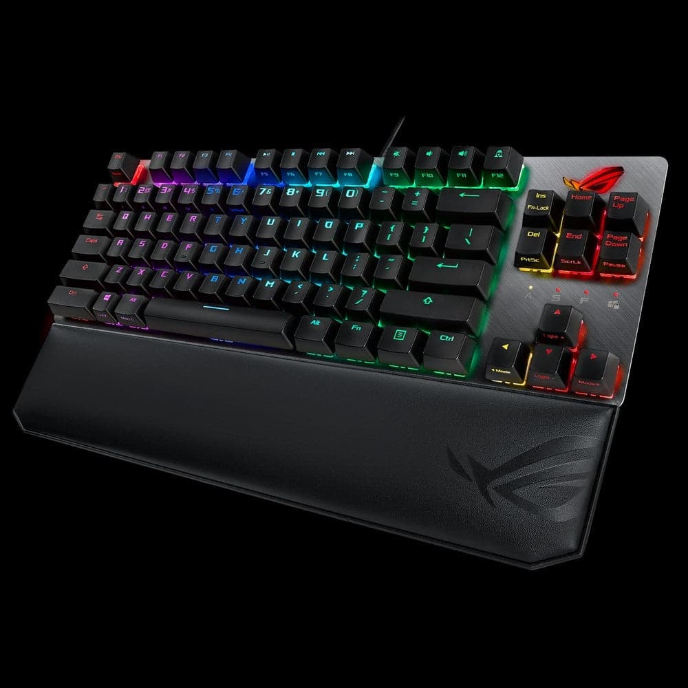 ASUS ROG Strix Scope TKL Deluxe RGB Mechanical Gaming Keyboard (X801) - Compact Tenkeyless Design for PC & Mac Gamers - Perfect for FPS, MOBA & Esports