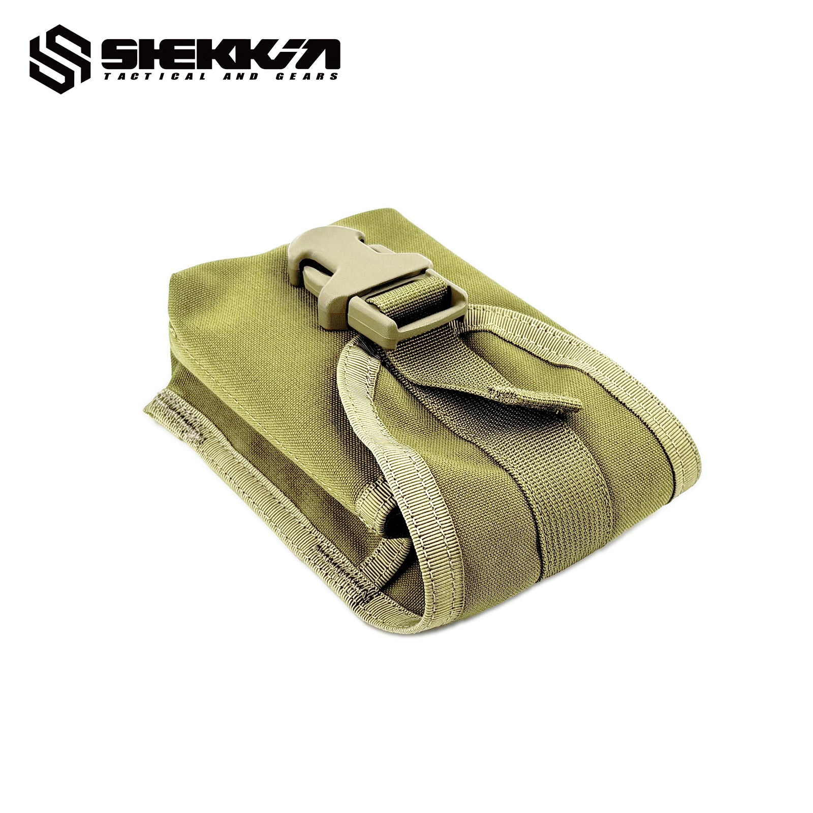 Coyote Tan EI Style DMR Tiered SR25 Magazine Pouch - Tactical Gear for Airsoft, Hunting & Military Training Accessories