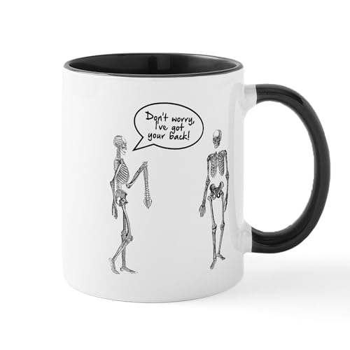 White/Black Inside - Skeletons I've Got Your Back Mug