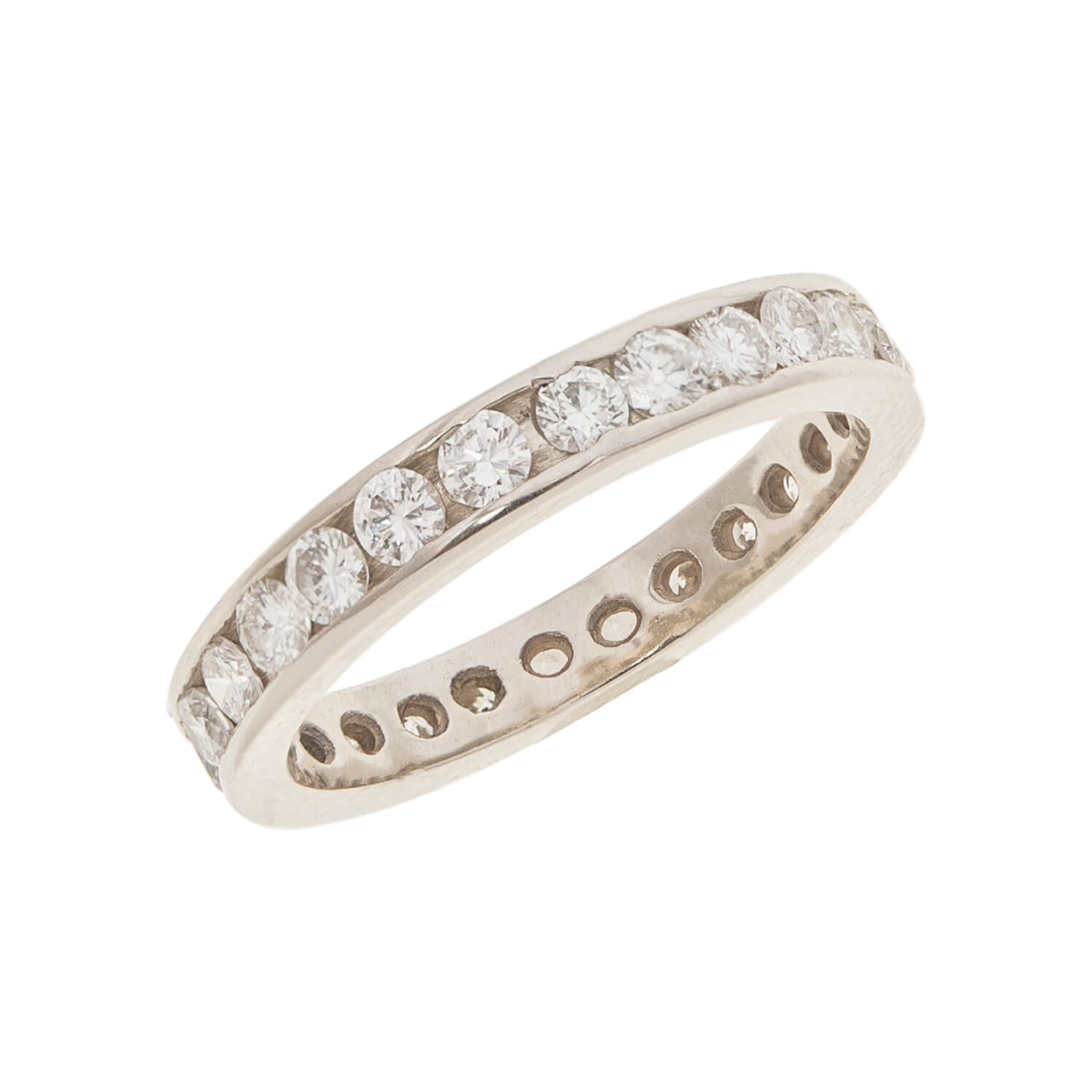 14K Gold Brilliant Cut Diamond Eternity Wedding Band - 1.00ctw Total Weight, Perfect for Anniversary Gifts & Bridal Jewelry