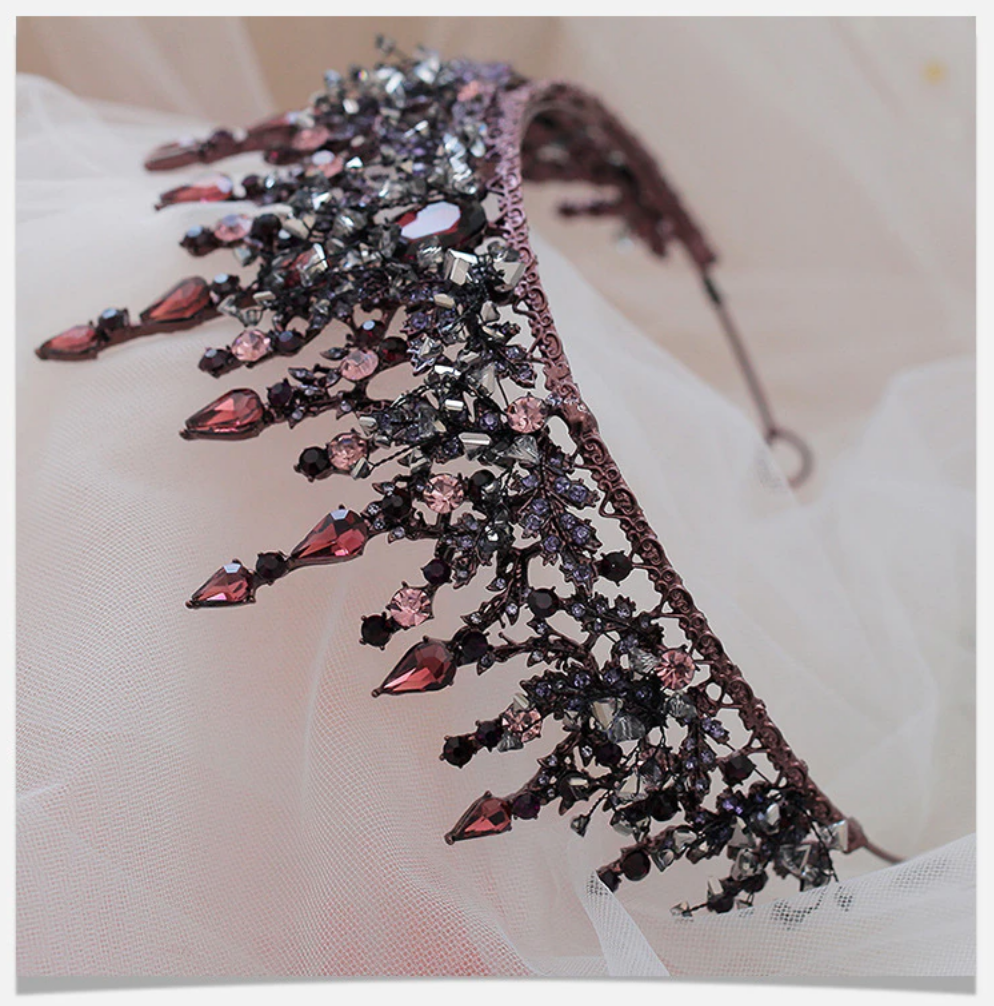Lush Royal Goddess Diadem - Elegant Rhinestone Hair Crown for Women | Perfect for Weddings, Prom, Pageants & Special Occasions