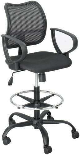 Safco Vue Mesh Back Drafting Stool 3395 - Adjustable Height Ergonomic Office Chair for Architects, Artists & Designers - Perfect for Drafting Tables, Studios & Workspaces