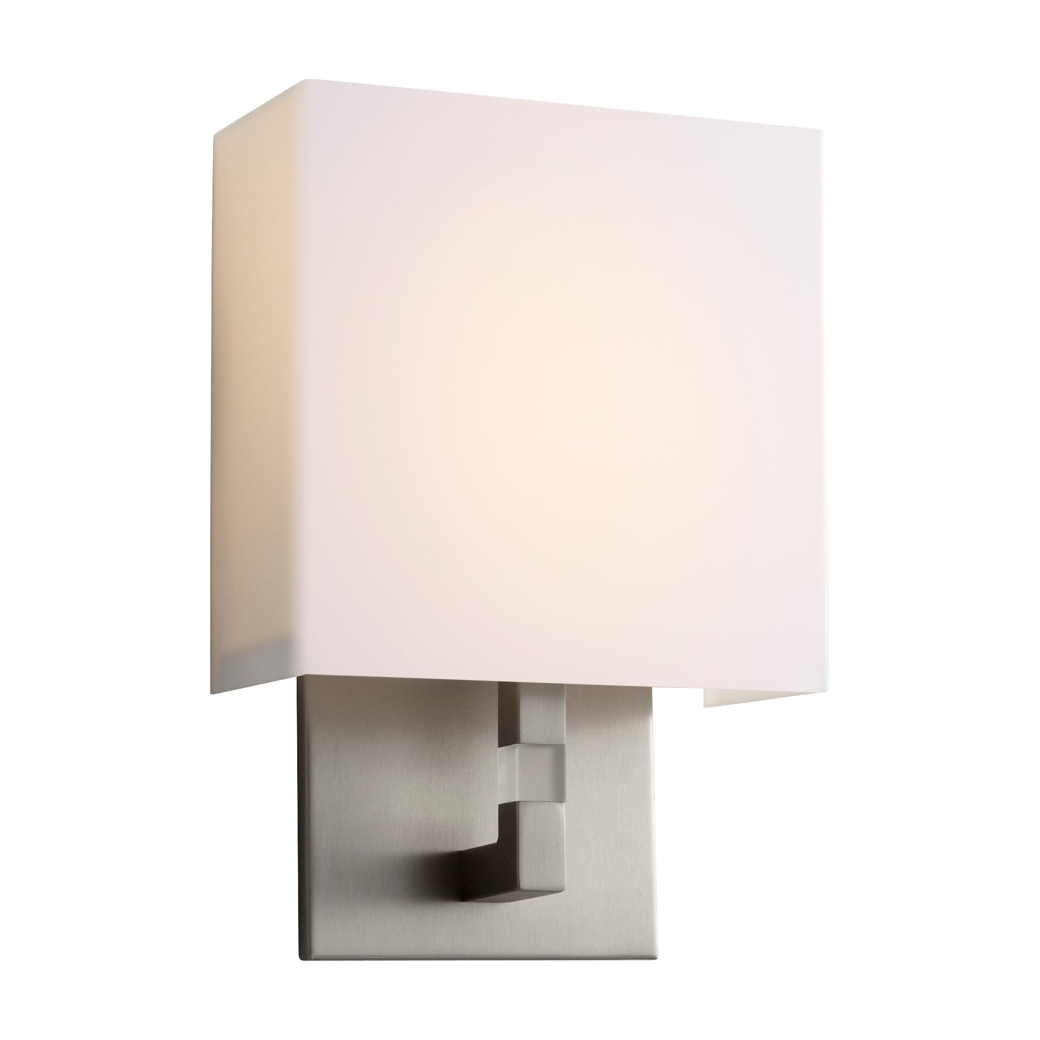 Oxygen Chameleon 3 521 24 Classic Wall Sconce Light Fixture in Satin Nickel - Perfect for Bedroom, Hallway & Living Room Lighting