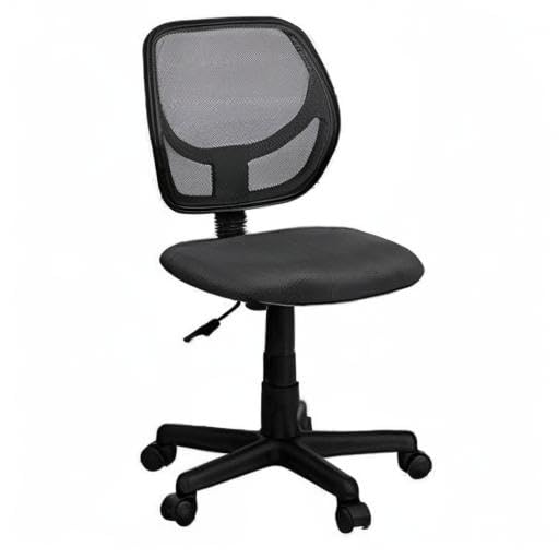 Ergonomic UrbanPro Mid-Back Gray Mesh Office Chair with Lumbar Support - Adjustable Swivel Task Chair for Home Office, Gaming & Computer Workstation
