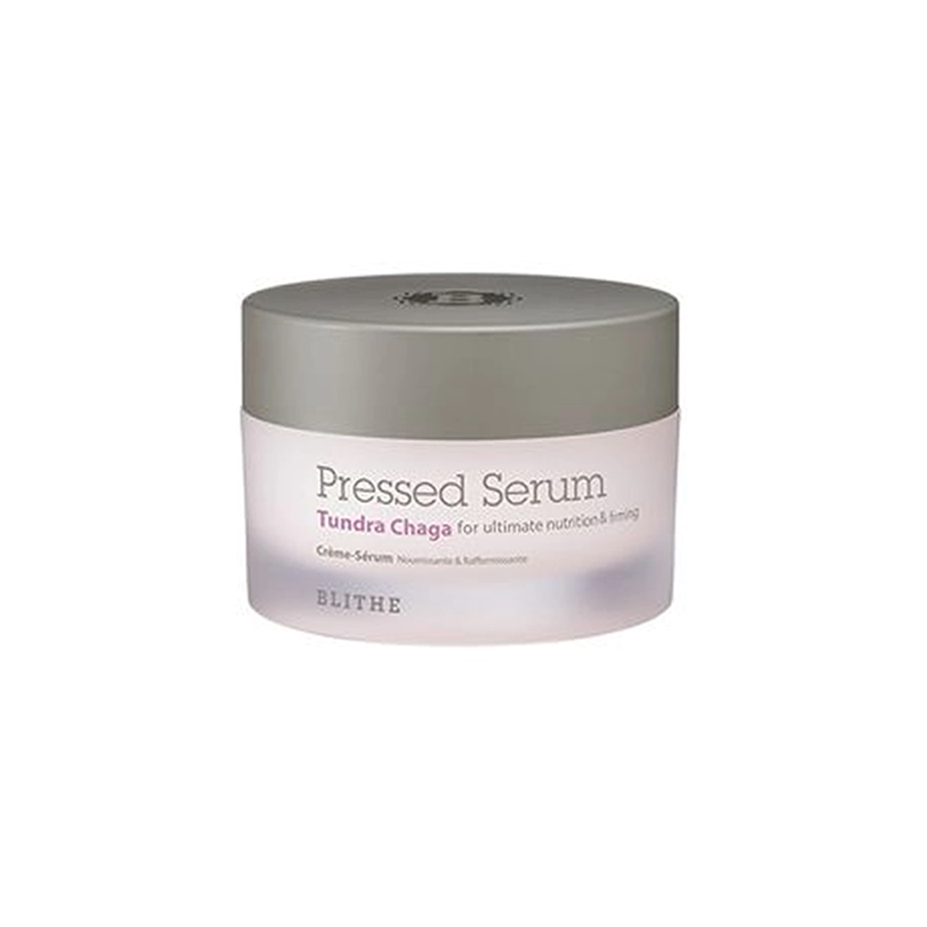 BLITHE Pressed Serum with Tundra Chaga Extract - 50ml Hydrating Facial Treatment for Dry Skin - Perfect for Nighttime Skincare Routine