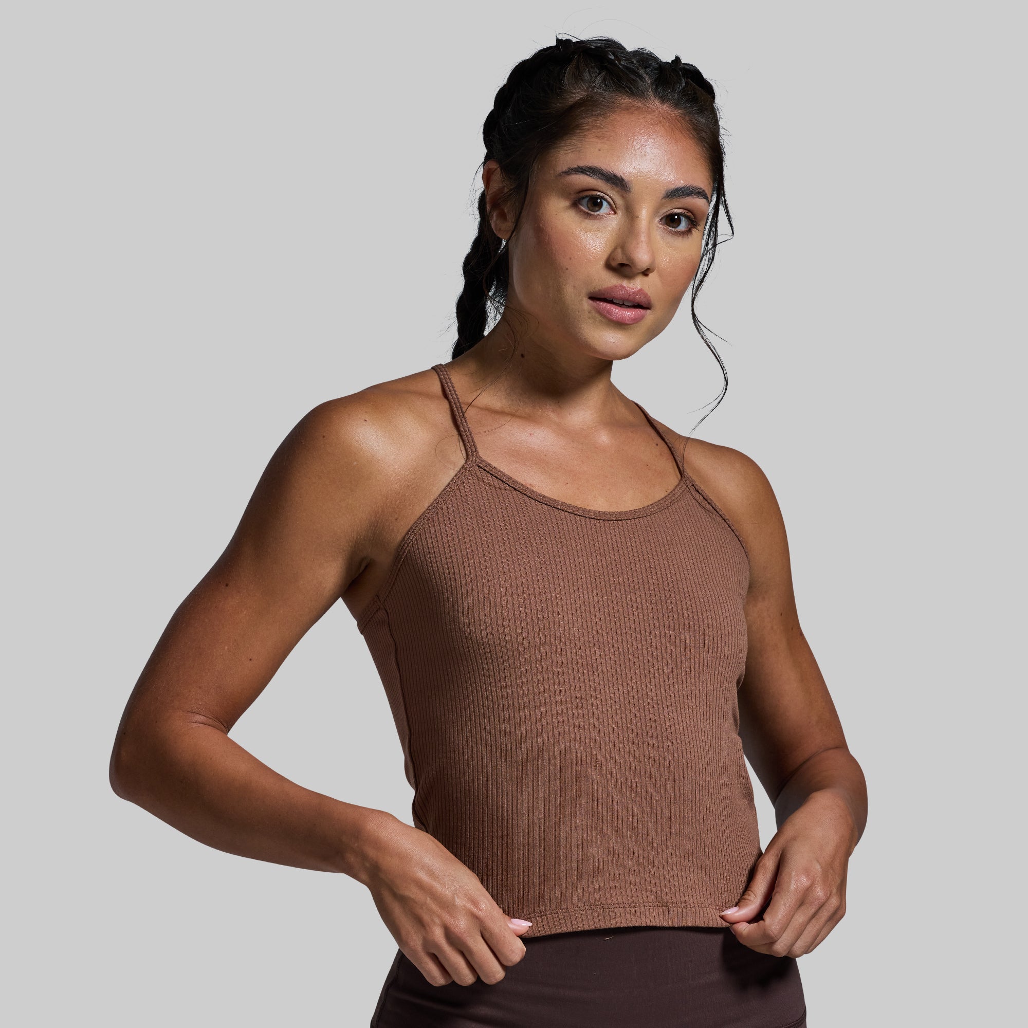 Keep It Easy Tank Top in Clove Color - Soft & Comfortable Women's Casual Wear for Yoga, Gym & Everyday Outfits