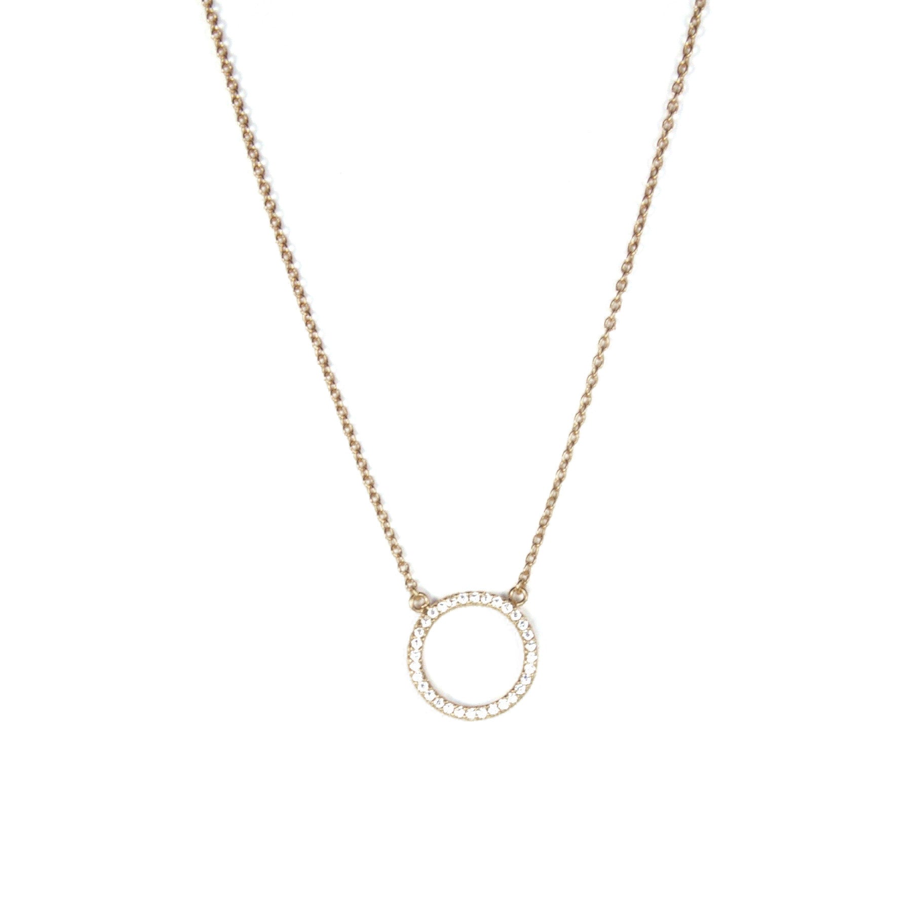 Small Halo Necklace - Dainty Gold/Silver Pendant for Women - Perfect for Everyday Wear, Gifts & Special Occasions
