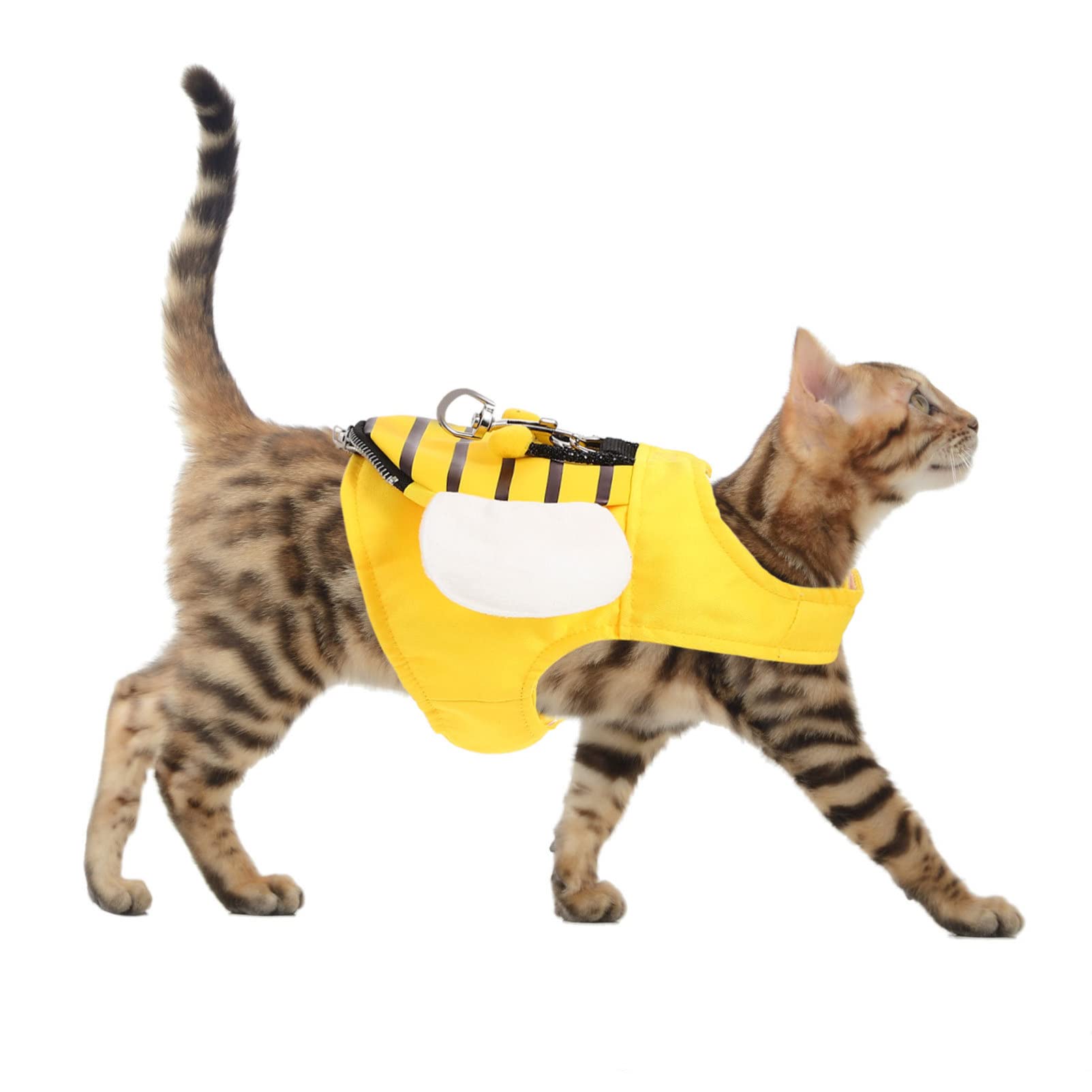 POPETPOP Cat Harness and Leash Set - Adjustable Soft Vest Harness with Durable Leash for Small Cats & Dogs | Perfect for Walking, Training, and Outdoor Adventures