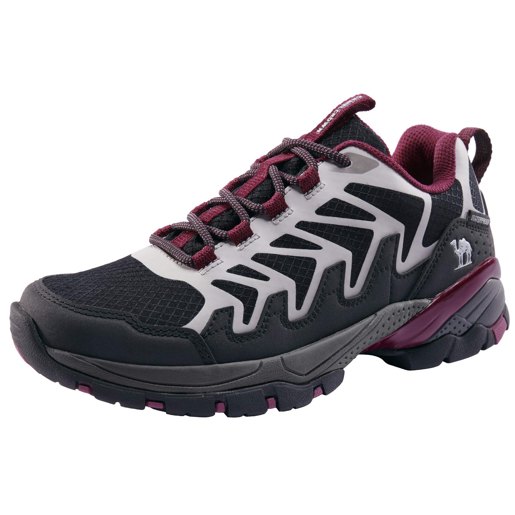 CAMELSPORTS Women's Waterproof Hiking Shoes - Lightweight Non-Slip Trail Running Sneakers for Trekking, Walking & Outdoor Adventures - Perfect for Hiking, Camping & Daily Wear