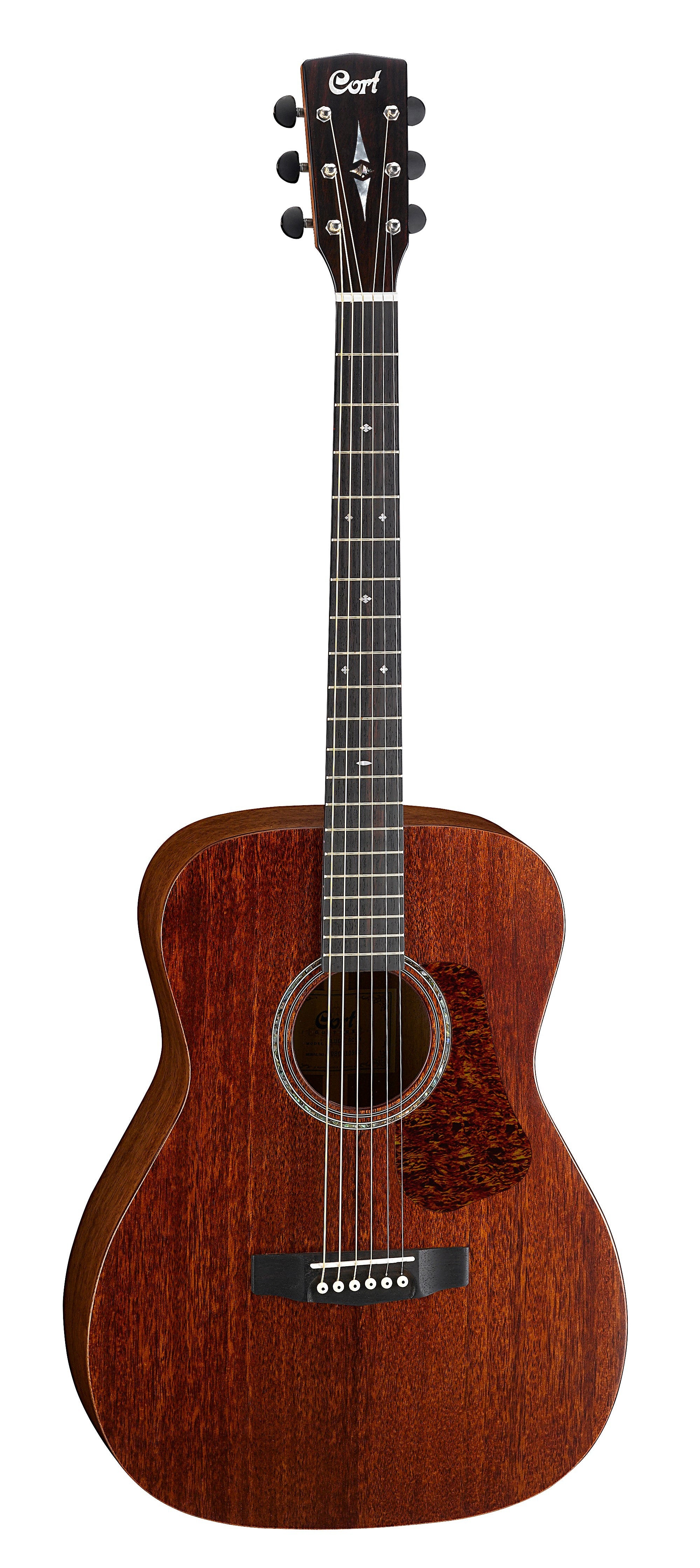 Cort L450C NS Grand Concert Acoustic Guitar - Satin Natural Mahogany Finish | Perfect for Live Performances, Studio Recording & Home Practice