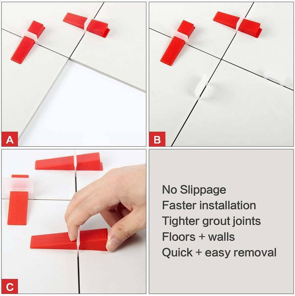 Professional Tile Leveling System Kit - 1/16