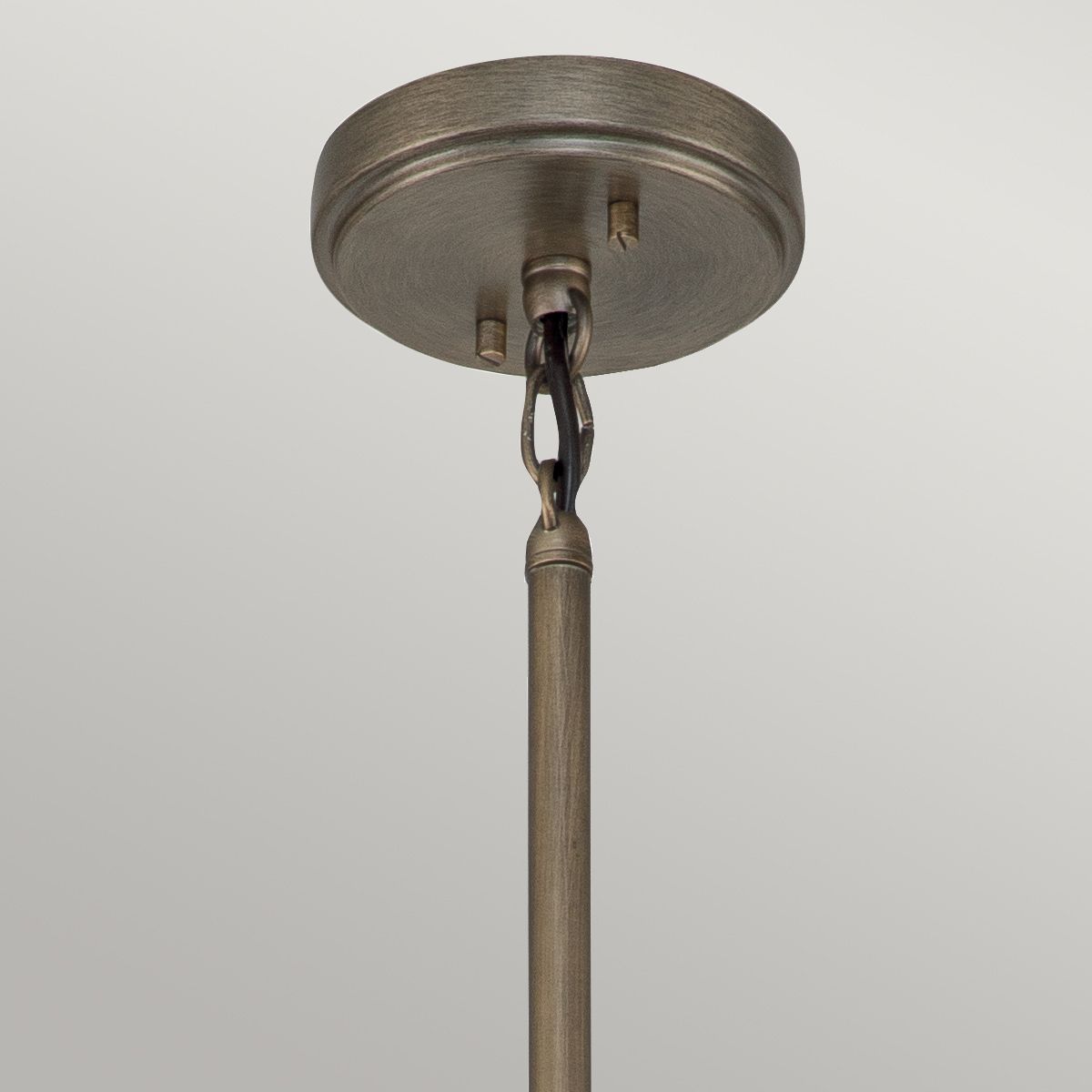Ashland Bay 5-Light Outdoor Chandelier in Burnished Bronze & Weathered Zinc - IP44 Rated, E27 Socket - Perfect for Patio, Garden & Porch Lighting
