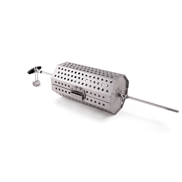 Broil King 64875 Rotisserie Tumble Basket for Grilling - Heavy Duty Stainless Steel Rotating Grill Accessory for Chicken, Vegetables & Kabobs - Perfect for Backyard BBQs, Camping & Outdoor Cooking
