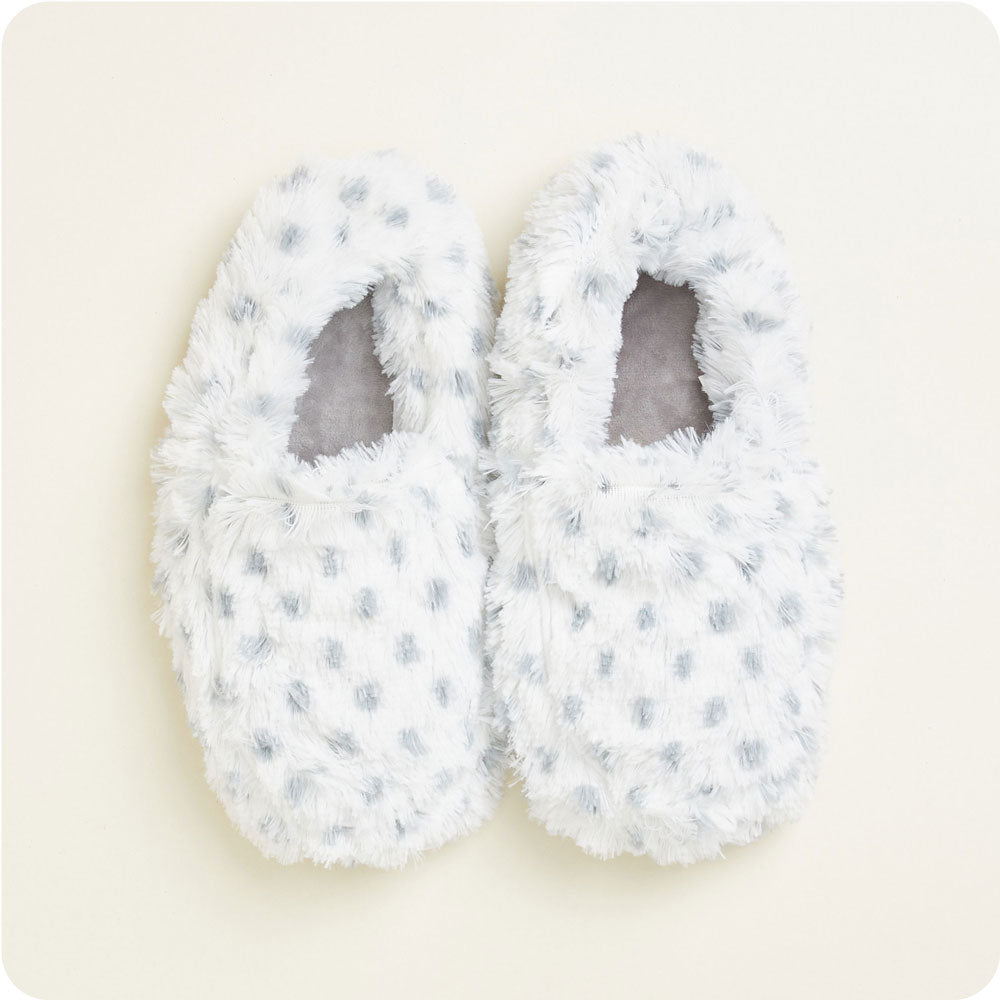 Cozy Snowy Slippers for Women & Men - Warmies® Plush Indoor/Outdoor Winter House Shoes - Perfect for Cold Weather, Lounging & Home Comfort