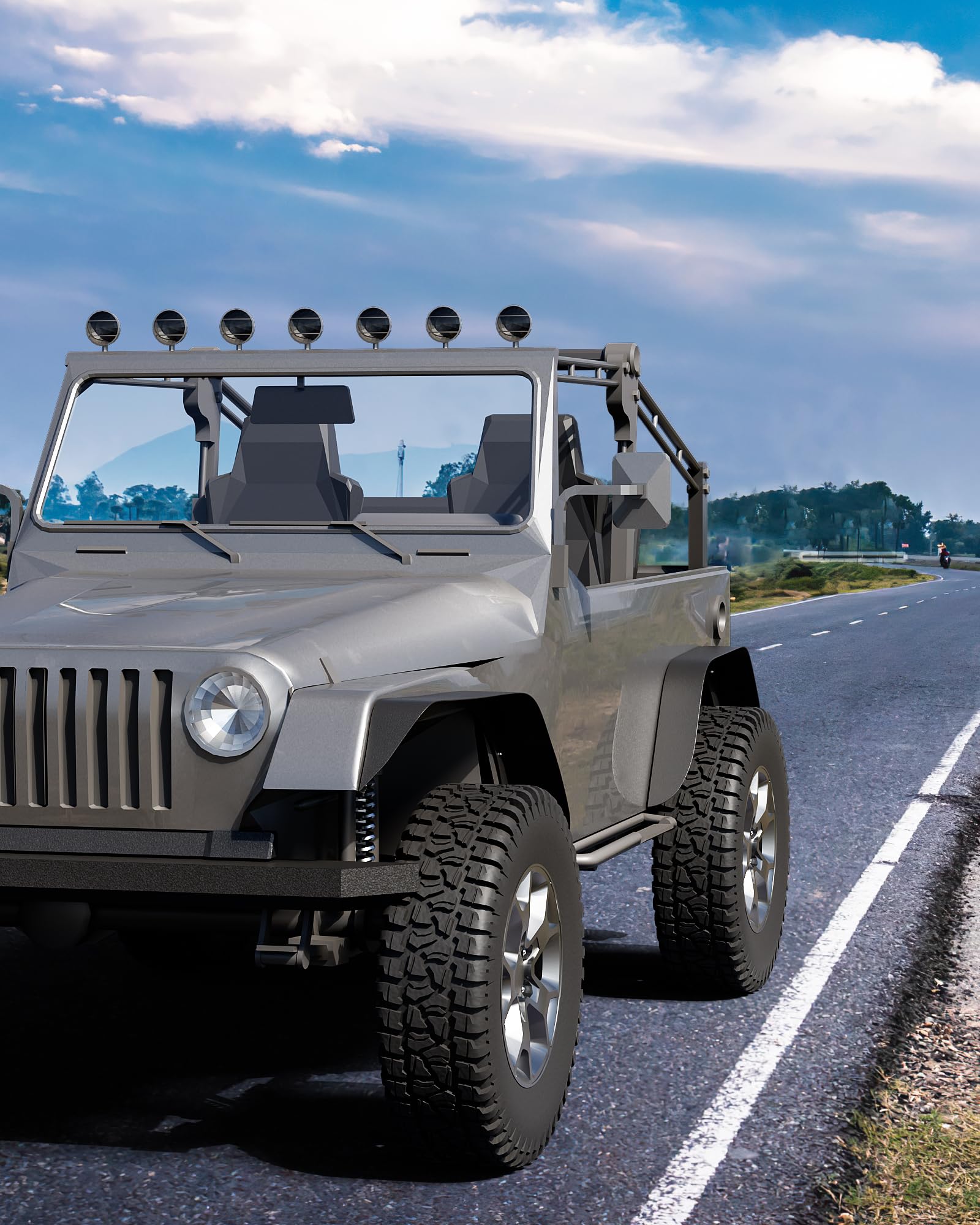 GARVEE 4-Piece Flat Front & Rear Fender Flares for 1997-2006 Jeep Wrangler TJ & LJ - Textured Black Off-Road Metal Steel Wheel Liners - Perfect for Trail Riding & Rock Crawling Adventures