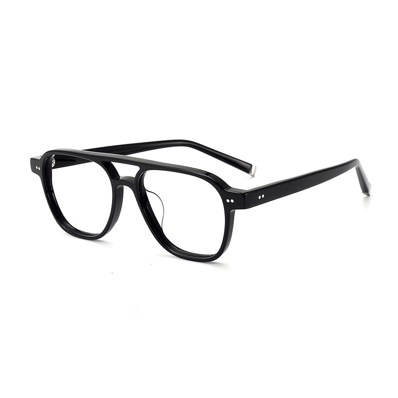 Stylish Acetate Aviator Square Glasses Frames 8172 - Trendy Unisex Eyewear for Men & Women - Perfect for Driving, Outdoor Activities & Fashion Statement