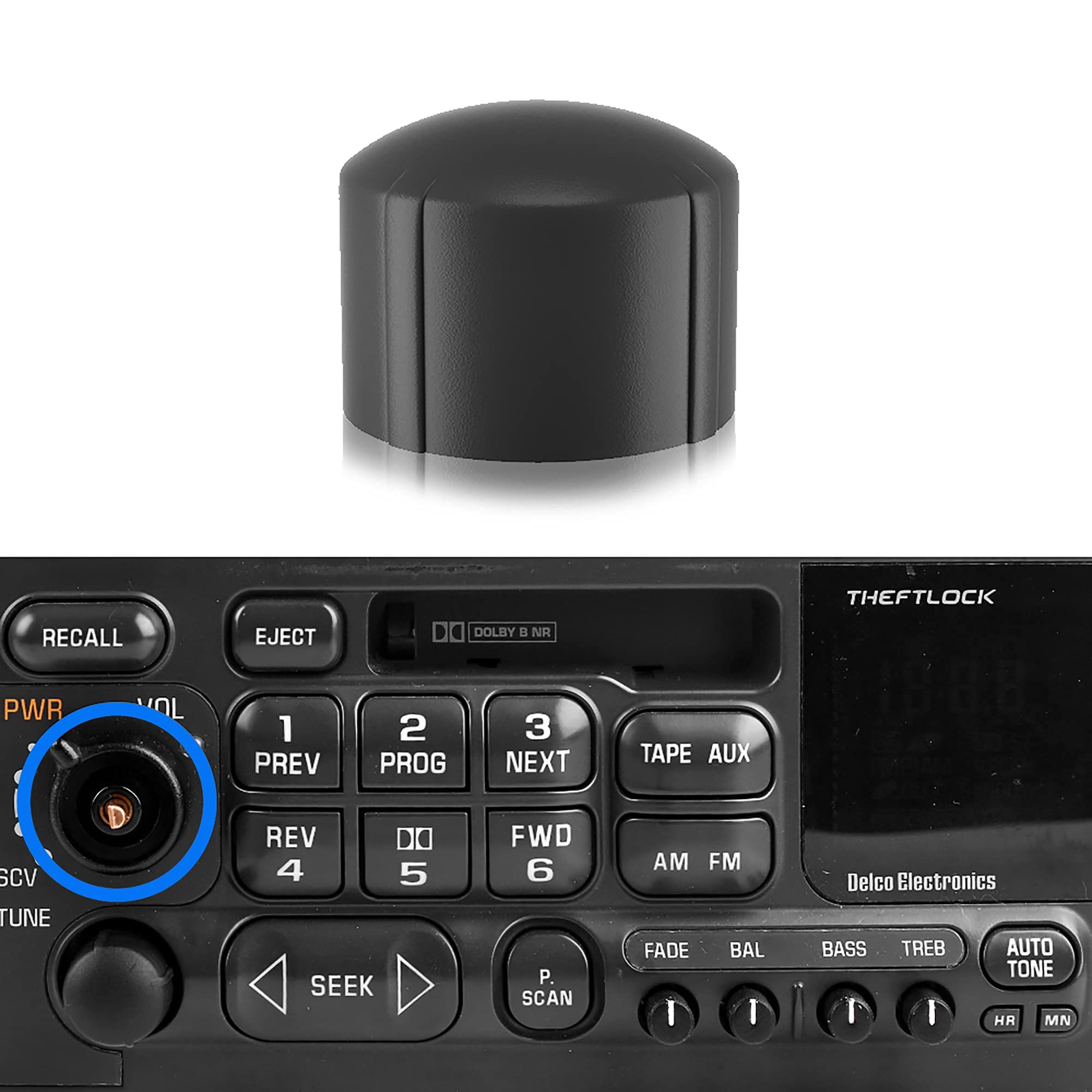 BASIKER Radio Volume Control Knob Replacement for GM Vehicles - Compatible with GM 16199583 | Perfect for Chevy, GMC, Cadillac Stereo Repair & DIY Car Upgrades
