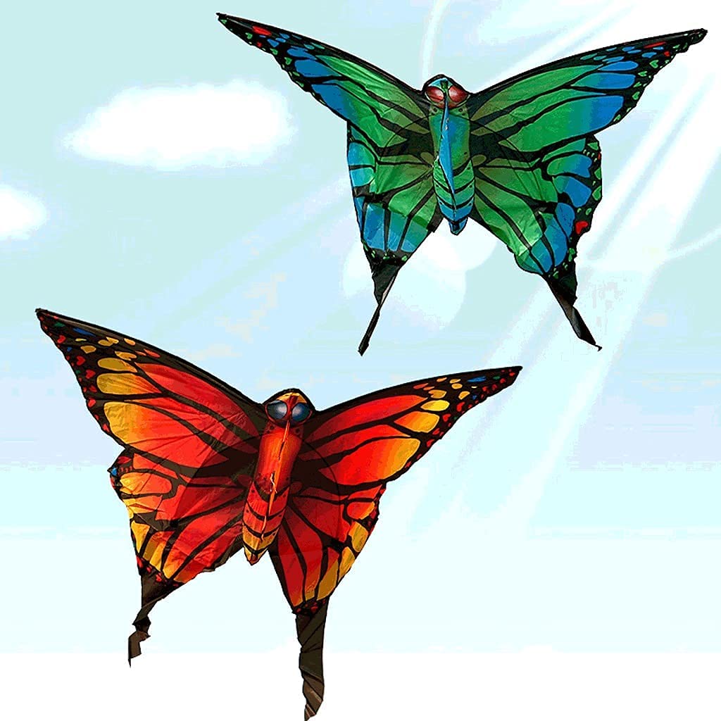 **Easy-to-Fly Butterfly Kite for Kids & Adults - 800M String with Reel - Perfect for Beach, Park & Outdoor Fun (Green)**    *Use Case: Great for family outings, beach vacations, picnics, and outdoor adventures!*