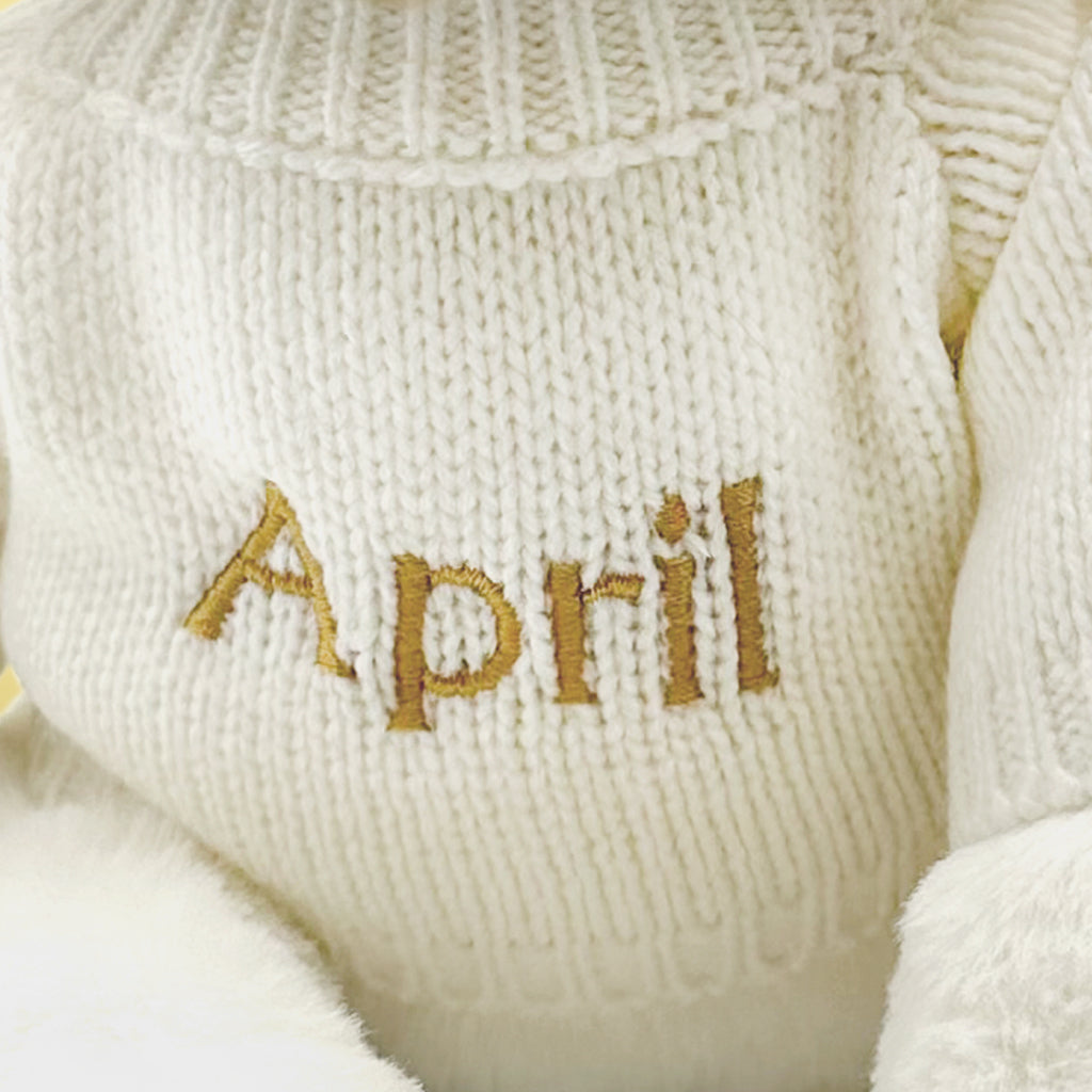 Personalized Little Lamb Plush Toy - Custom Name Stuffed Animal for Kids, Baby Shower Gift & Nursery Decor