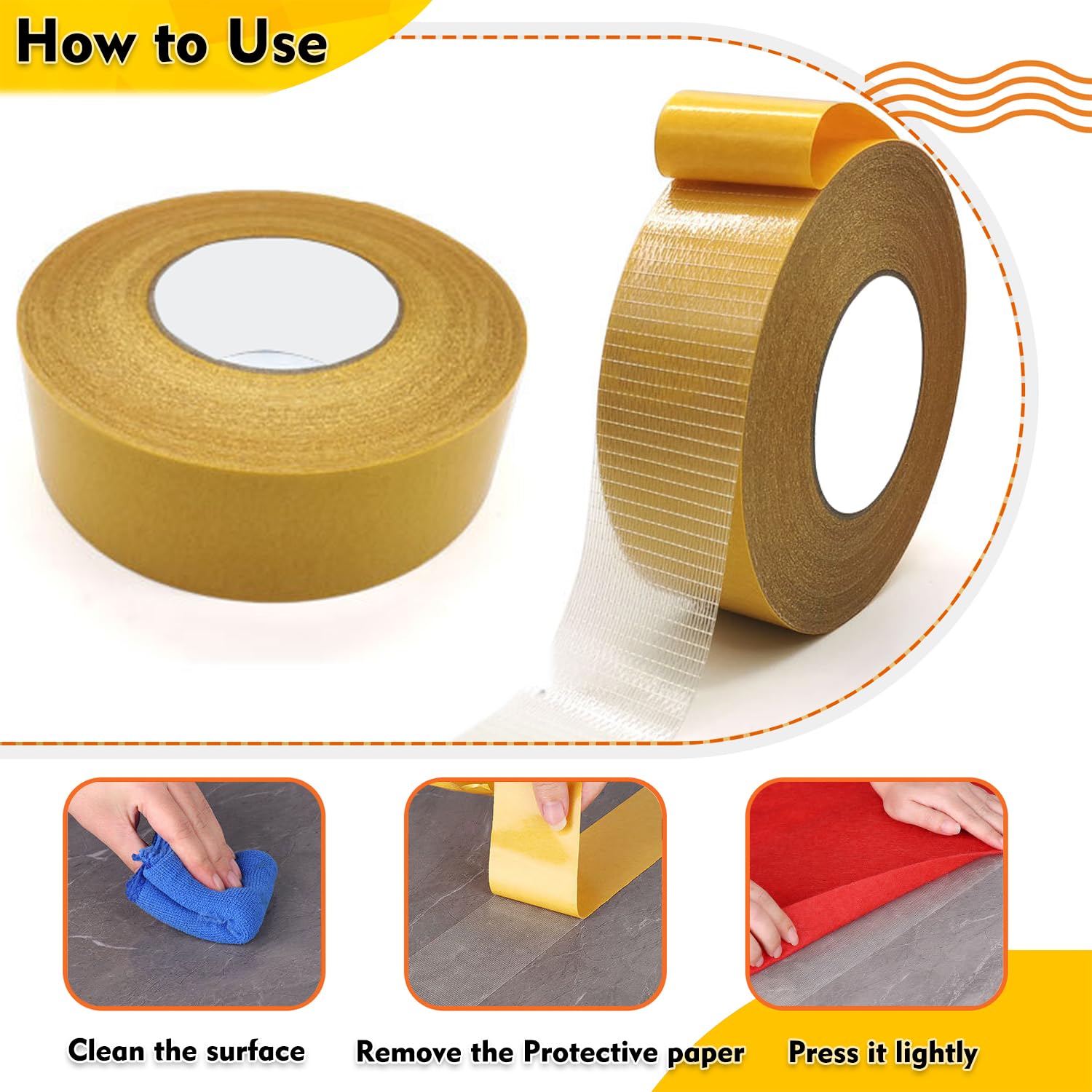 Double Sided Fabric Tape Heavy Duty - 0.79