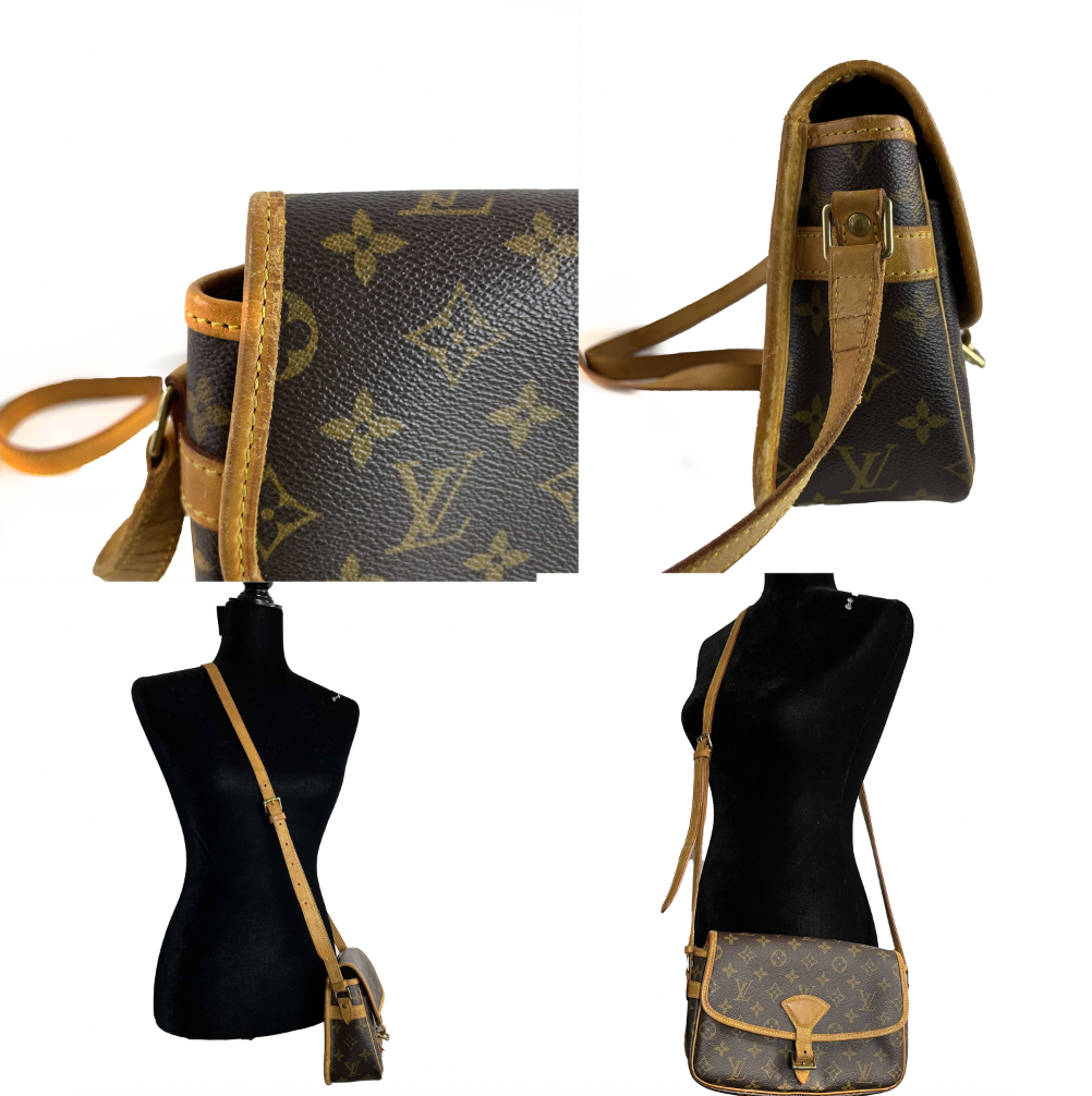 Authentic Louis Vuitton LV Monogram Canvas Sologne Crossbody Bag in Brown - Adjustable Shoulder Strap | Perfect for Everyday Use, Travel & Fashion Accessories