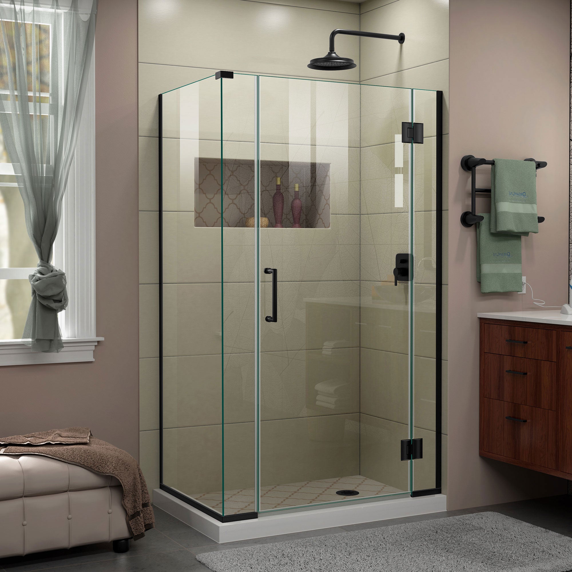 DreamLine Unidoor X Frameless Hinged Shower Enclosure - 40.5