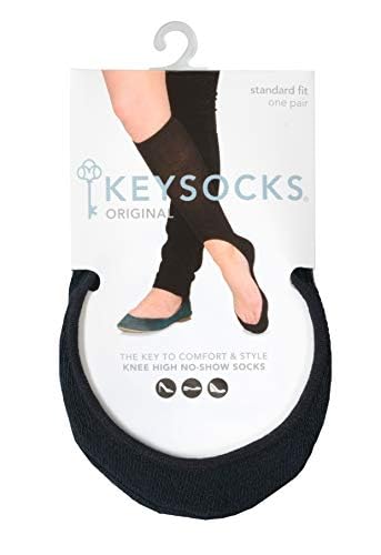 KEYSOCKS Women's Original No-Show Knee High Socks - Invisible Comfort Socks for Sneakers, Loafers & Flats - Perfect for Workouts, Running & Everyday Wear