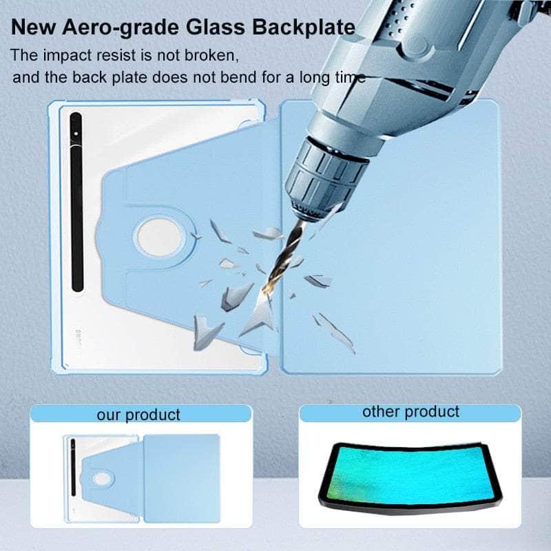 360° Rotating Protective Case for Samsung Galaxy Tab S9 Plus 2023 with S Pen Holder | Shockproof Stand Cover for Work, Study & Entertainment