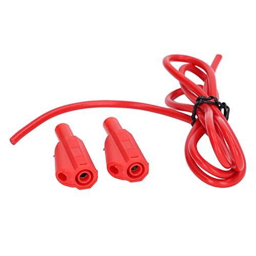 High-Quality Electrical Test Cable with Lantern-Shaped Banana Plug for Truck Battery Voltage Testing (Red) - Perfect for Automotive Diagnostics, DIY Repairs, and Professional Mechanics