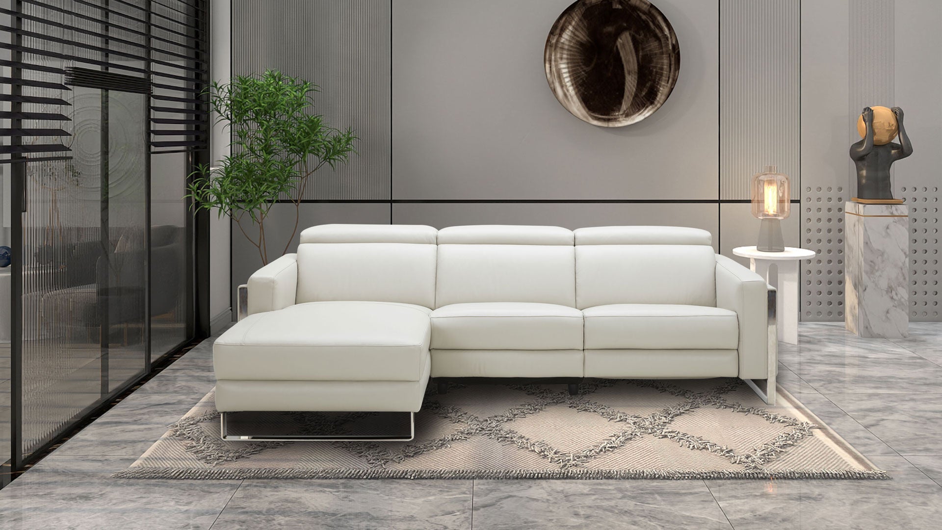 Modern Loons Recliner Sofa Set - 3-Piece Living Room Furniture with Cup Holders and USB Ports | Perfect for Home Theater, Gaming & Relaxation