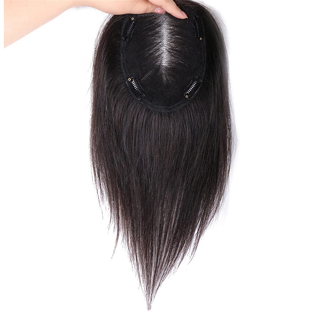 5x5.5 Inch Human Hair Forehead Topper Hairpiece | Handmade Swiss Lace Wiglet for Women with Thinning Hair | 14 Inch Natural Looking Hair Replacement | Perfect for Daily Wear, Special Occasions & Hair Loss Solutions